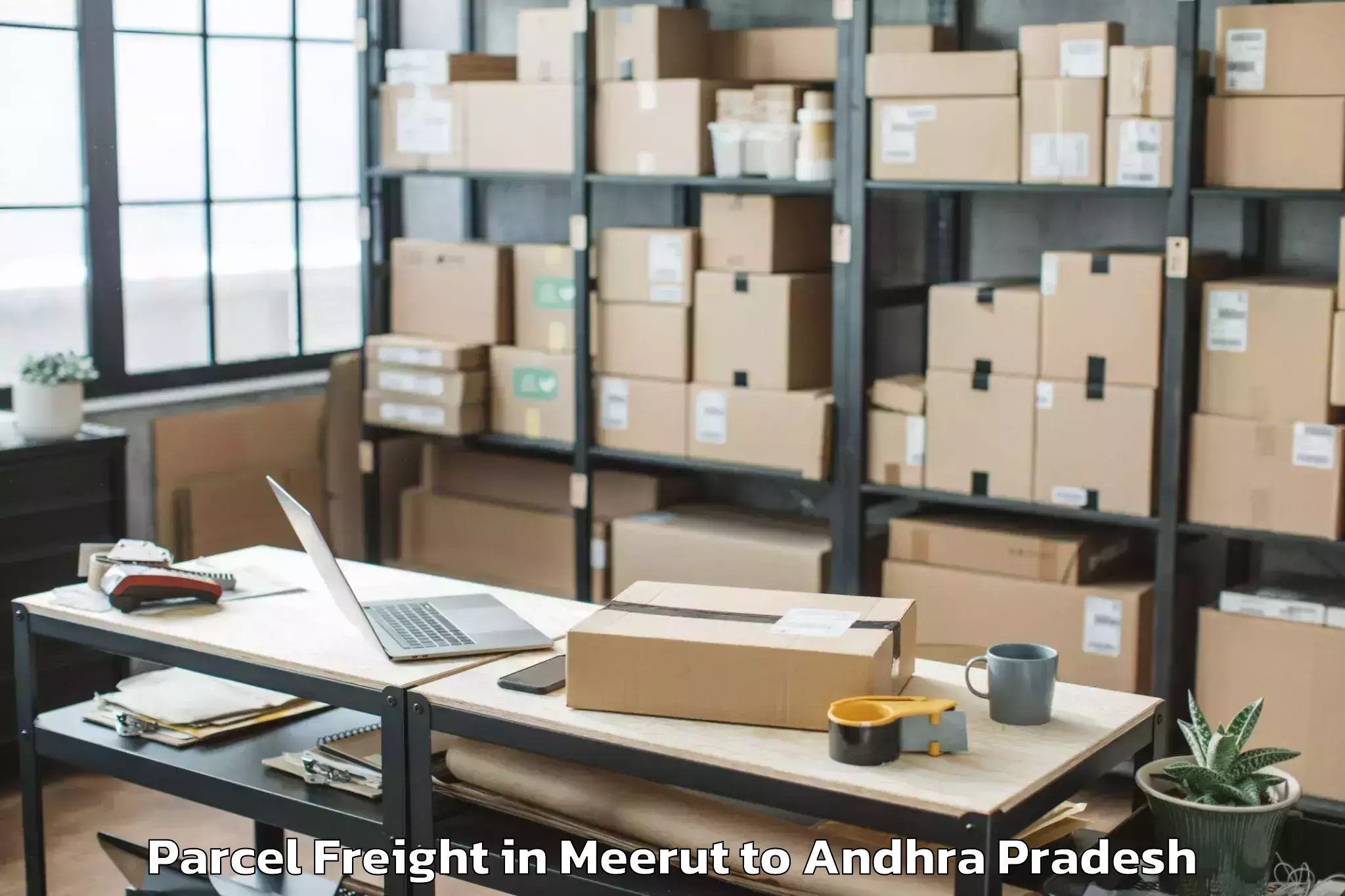 Discover Meerut to Nandigam Parcel Freight